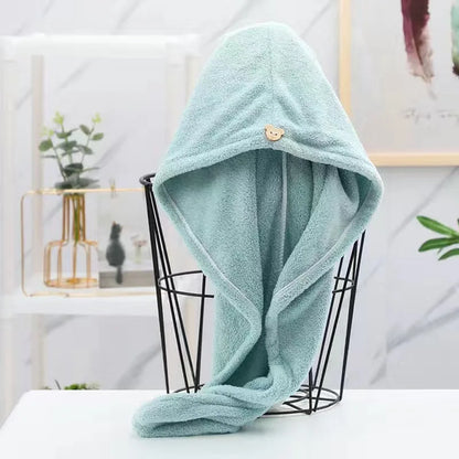【速乾・やわらか】マイクロファイバー ヘアタオル ターバン 25×63cm レディース
